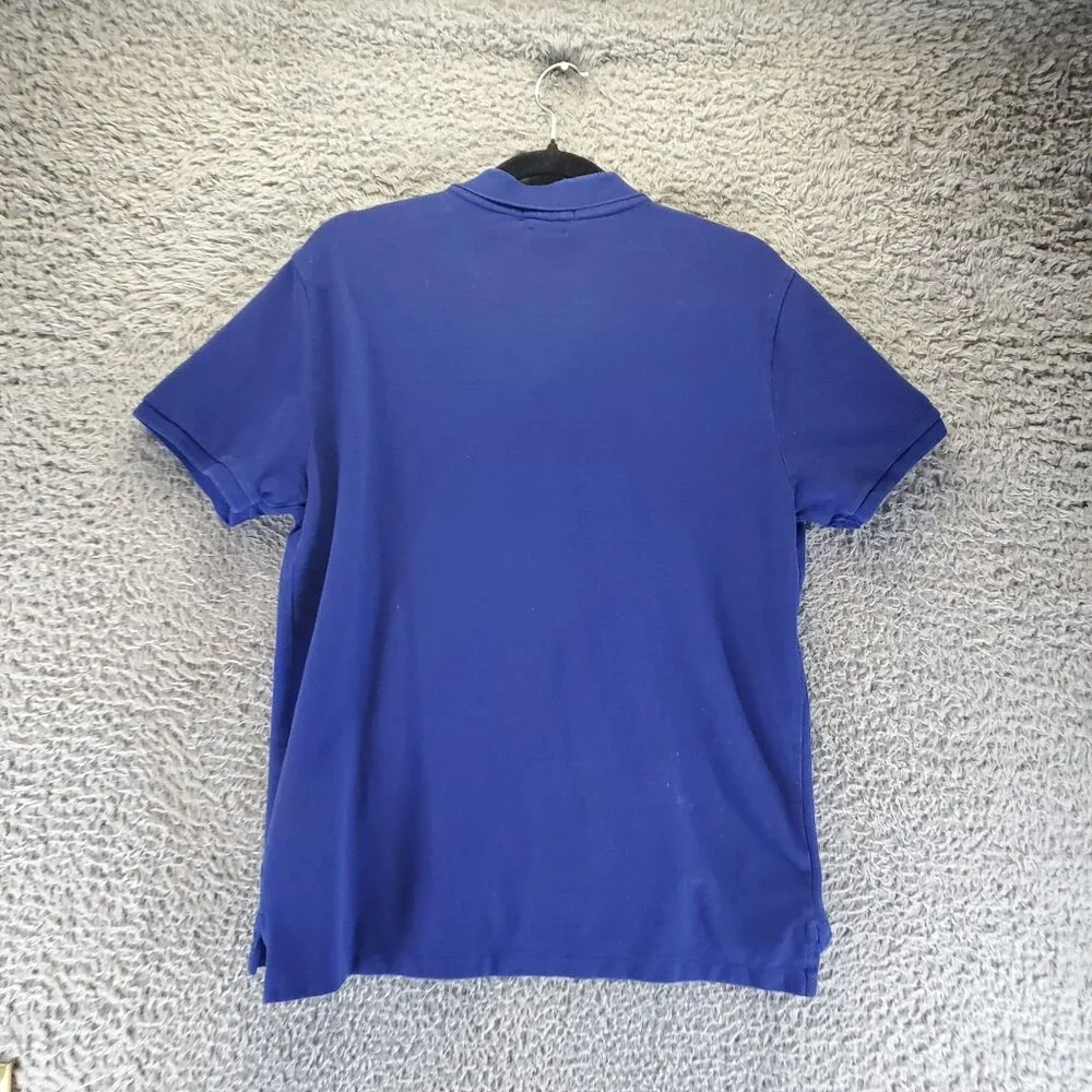 Polo Ralph Lauren Shirt Mens Large Blue Custom Slim Fit Classic Polo